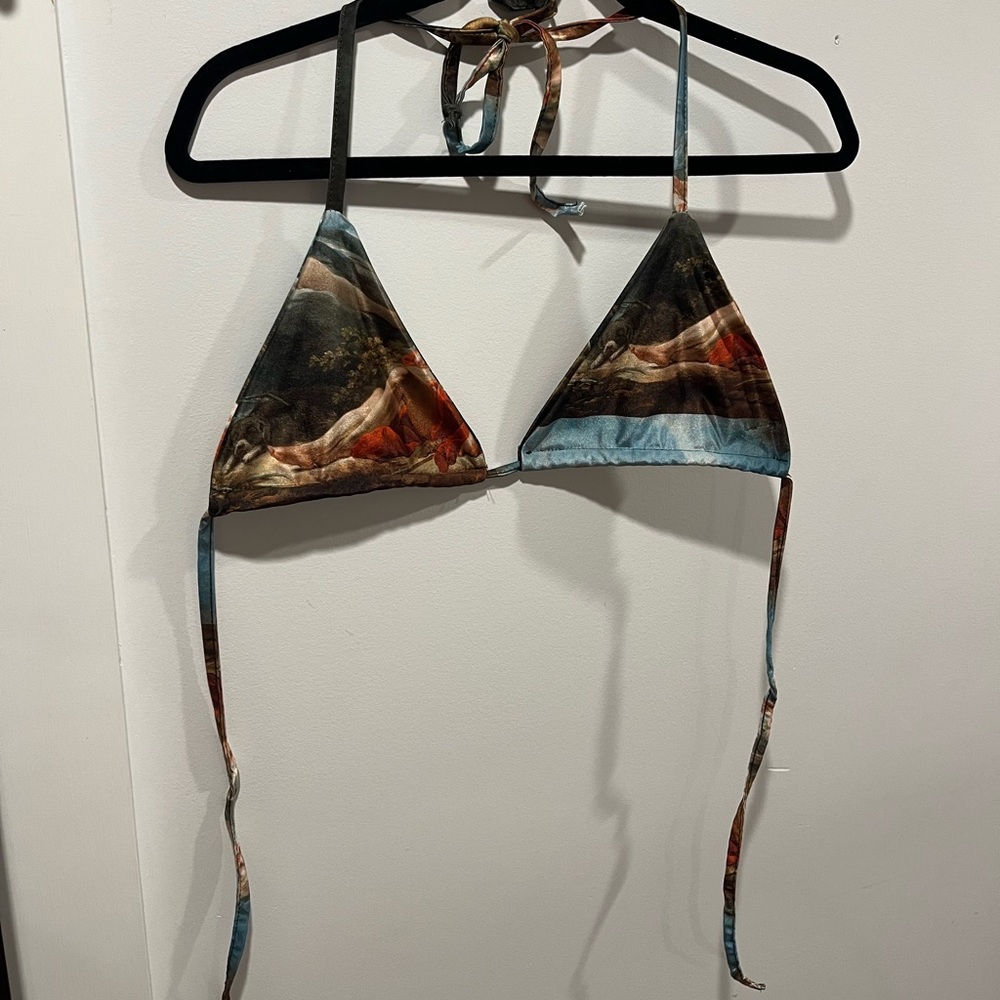 New Girl Order High leg tie Bottom and Triangle Top Bikini set
